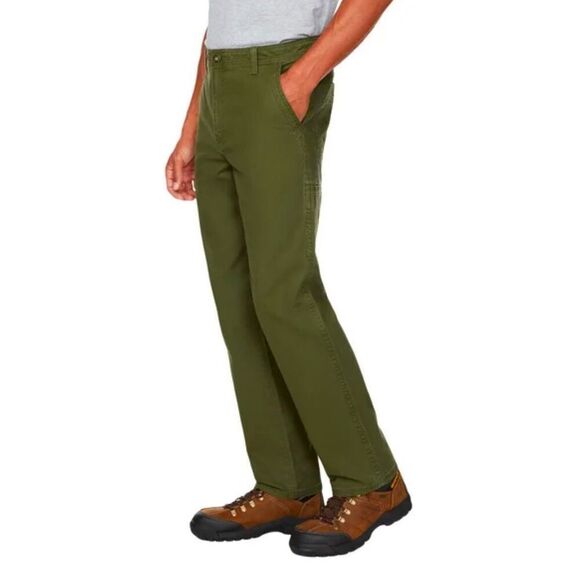 LEGENDARY OUTFITTERS Pants Men's Canvas 38X29 Green Straight Leg Stretch NWT New - Picture 2 of 14